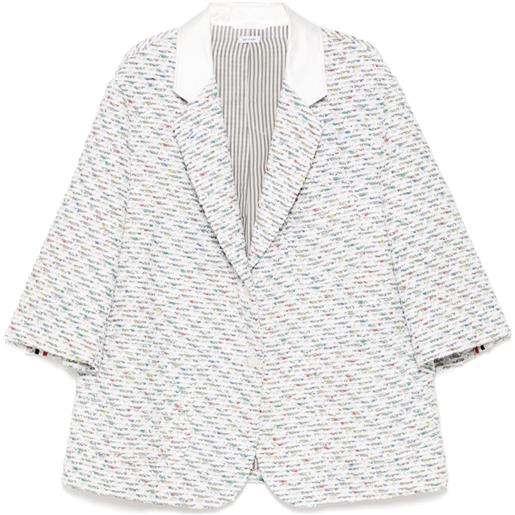 Thom Browne blazer in tweed - grigio