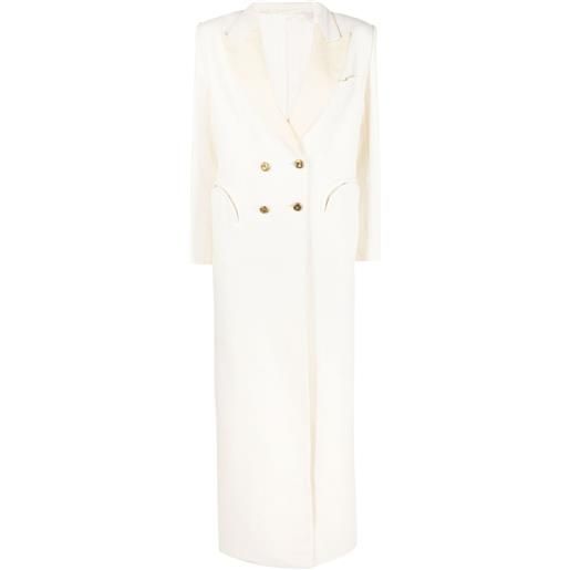 Blazé Milano cappotto lungo doppiopetto - bianco