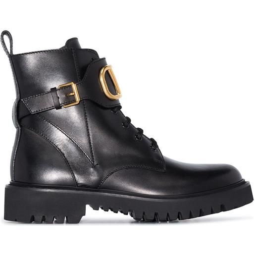 Valentino Garavani anfibi vlogo signature 45mm - nero