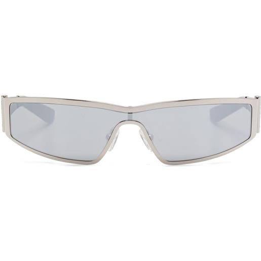 Alexander McQueen Eyewear occhiali da sole y2k - argento