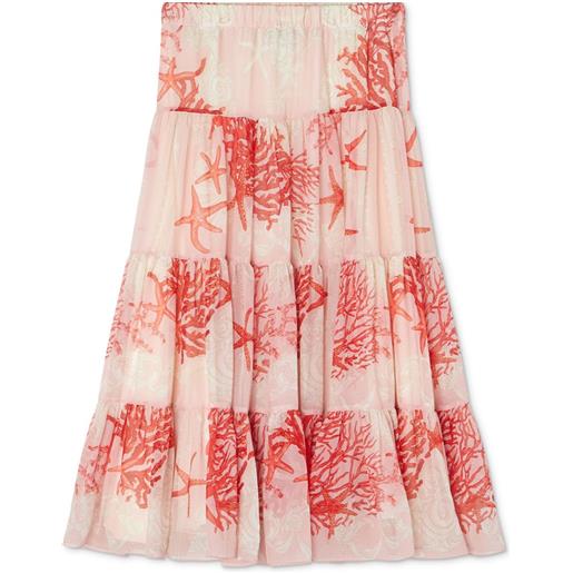 Versace Kids gonna con stampa - rosa