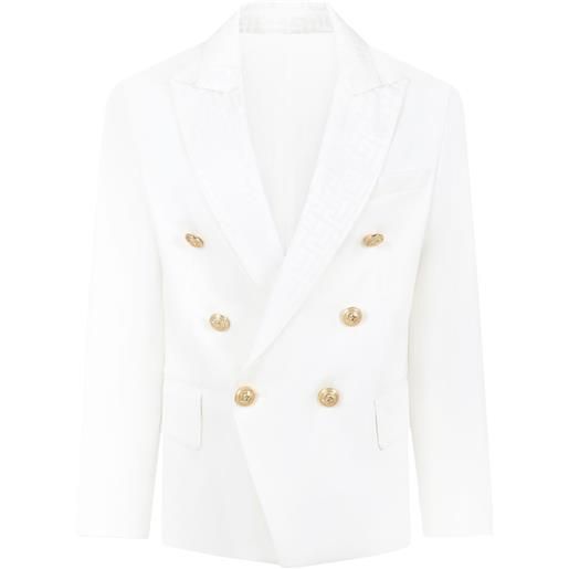 Balmain Kids blazer doppiopetto - bianco