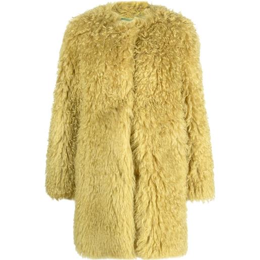 BECAGLI cappotto oversize - giallo