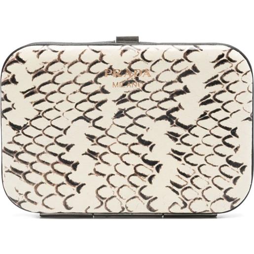 Prada portacarte rigid - bianco