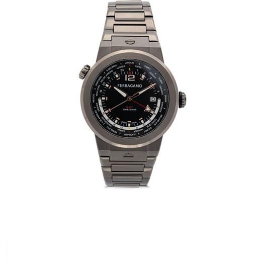 Ferragamo orologio f-80 world. Time 43mm - nero