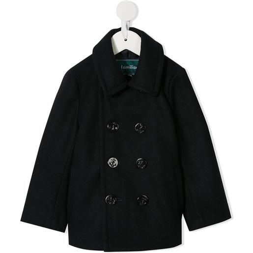 familiar cappotto doppiopetto - blu
