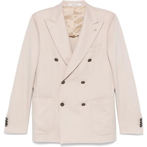Tagliatore blazer con spilla - toni neutri