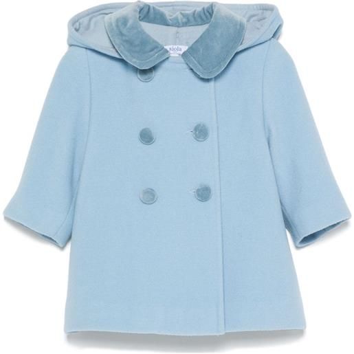 Siola cappotto con cappuccio - blu