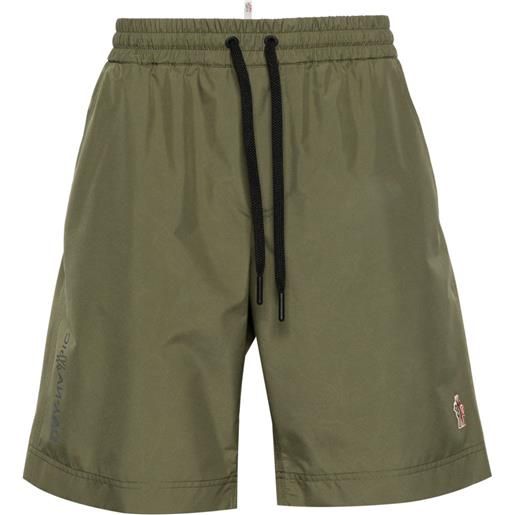 Moncler Grenoble shorts da corsa con applicazione logo - 820