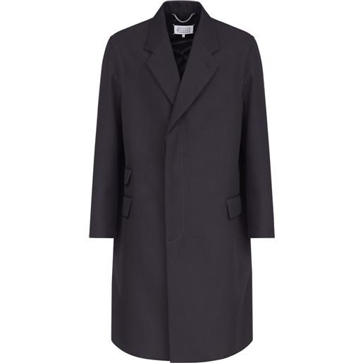 Maison Margiela cappotto midi monopetto - nero