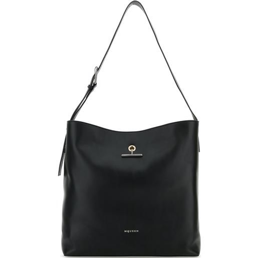 Alexander McQueen borsa a spalla con pendente - nero