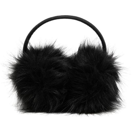 Unreal Fur paraorecchie in finta pelliccia - nero