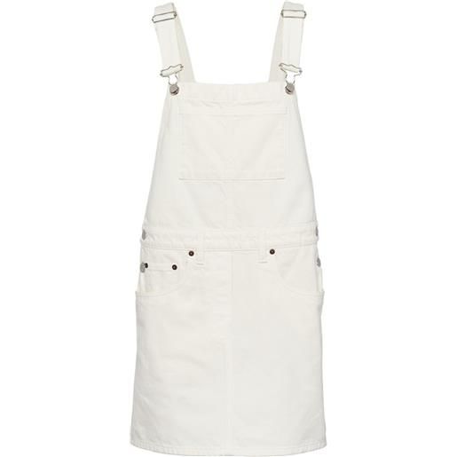 Prada abito corto denim - bianco
