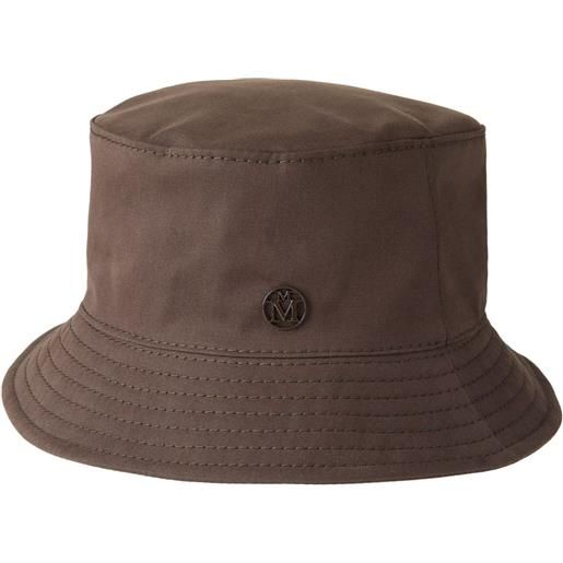 Maison Michel cappello bucket jason con applicazione - marrone