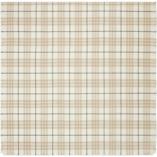 Burberry foulard a quadri - toni neutri