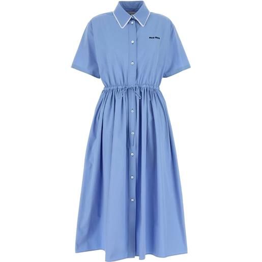 Miu Miu chemisier in popeline - blu