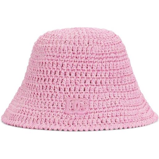Dolce & Gabbana Kids cappello bucket - rosa