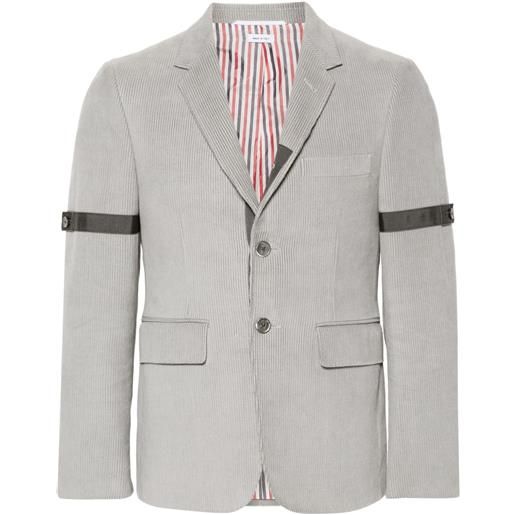 Thom Browne blazer a coste monopetto - grigio