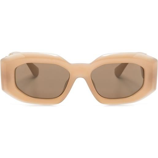 Versace Eyewear occhiali da sole medusa esagonali - toni neutri
