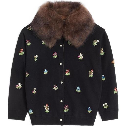 Valentino Garavani cardigan con decorazione - nero