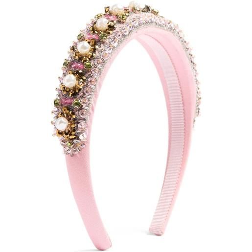 Valentino Garavani fascia con ricamo - rosa