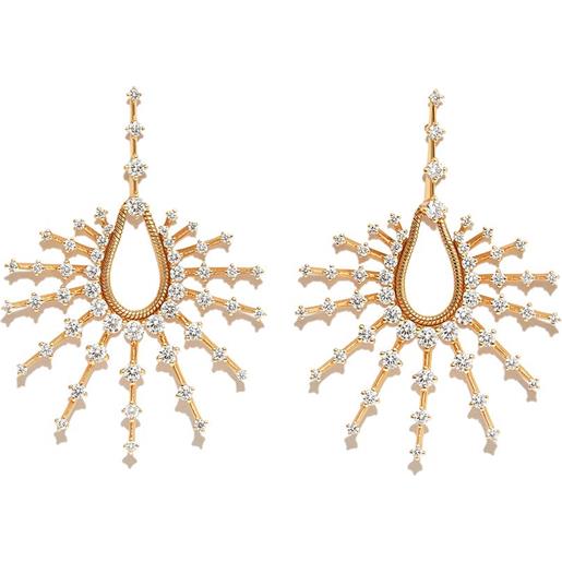 Fernando Jorge orecchini pendenti brilliant clarity in oro giallo 18kt con diamanti