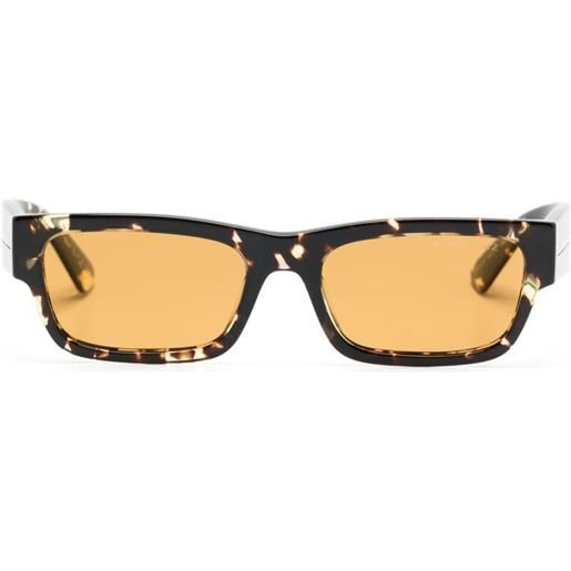 Prada Eyewear occhiali da sole squadrati con effetto tartarugato - marrone