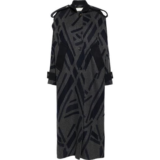 LITKOVSKA trench con stampa - grigio