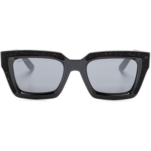 Jimmy Choo Eyewear occhiali da sole squadrati - nero