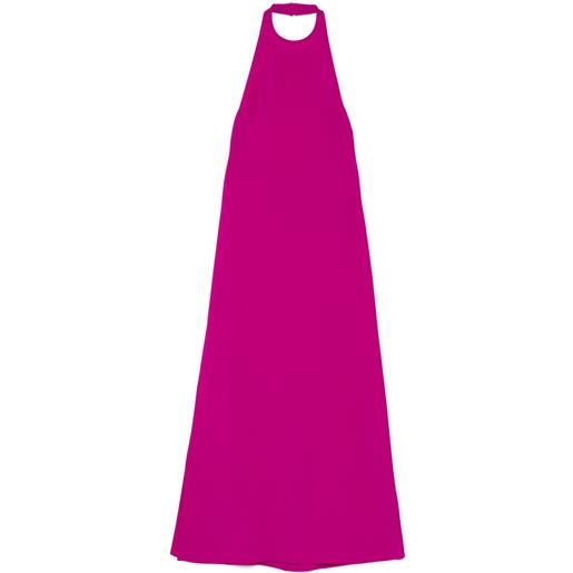 Amsale abito italian in crêpe elasticizzato - viola