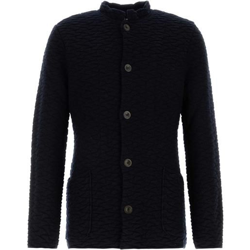 Giorgio Armani cardigan in misto lana - blu