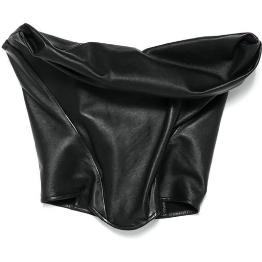 Magda Butrym corsetto in pelle - nero