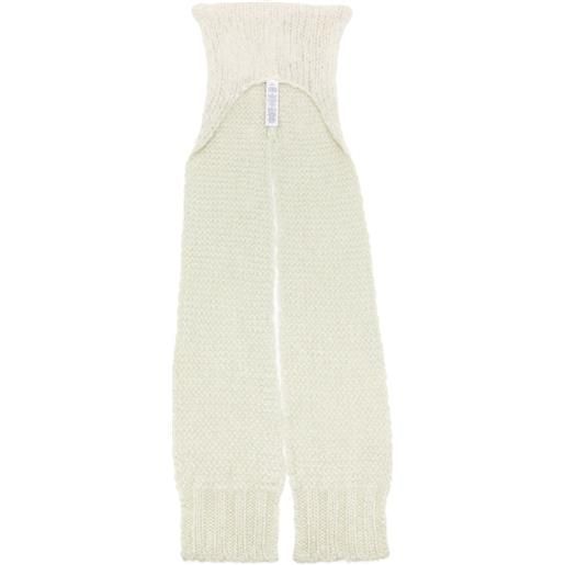 Maison Margiela berretto con sciarpa - verde