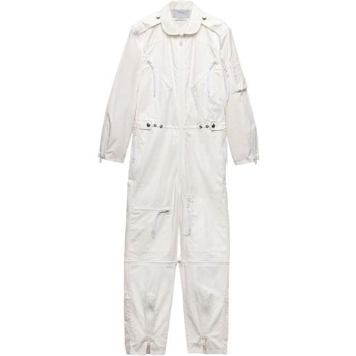 Prada tuta intera in cotone - bianco