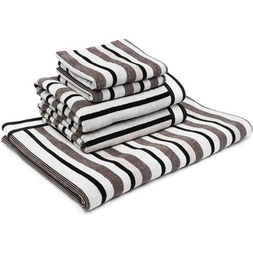 Missoni Home telo da mare a righe - nero