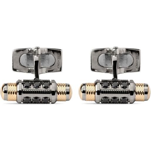 Officina Bernardi gemelli lumen in oro giallo18kt - argento