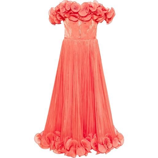 Ana Radu abito con ruches - arancione