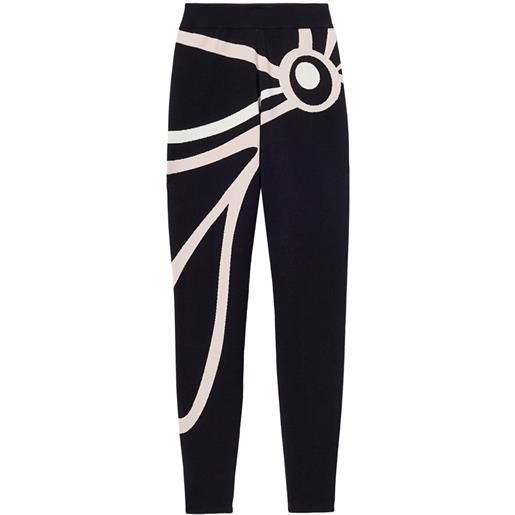 PUCCI leggings sportivi marmo jacquard - nero