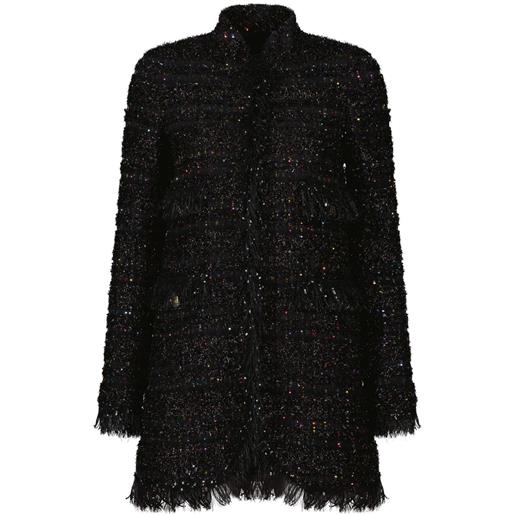 Giambattista Valli abito corto in tweed - nero