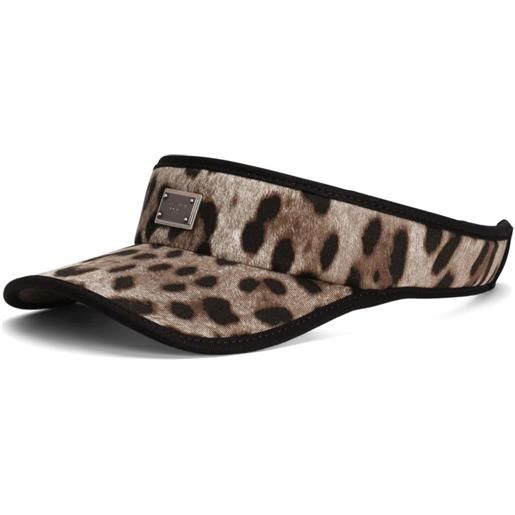 Dolce & Gabbana visiera con stampa - marrone