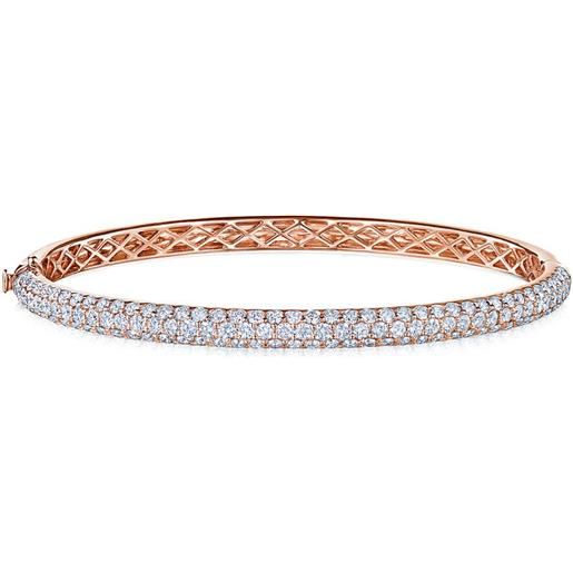 KWIAT bracciale rigido moonlight medio in oro rosa 18kt