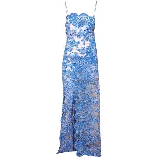 Christopher Esber abito midi con applicazione - blu