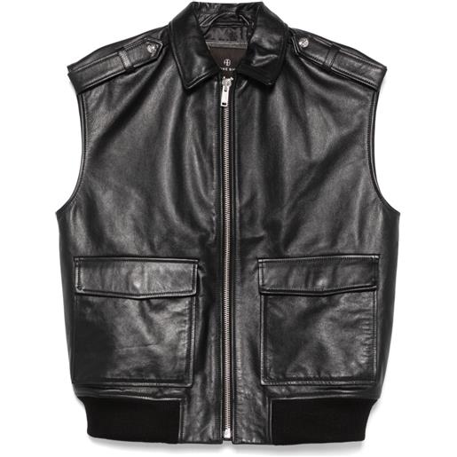 ANINE BING gilet sonnie - nero