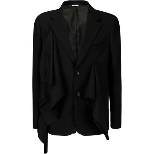 Comme des Garçons Homme Plus giacca asimmetrica - nero