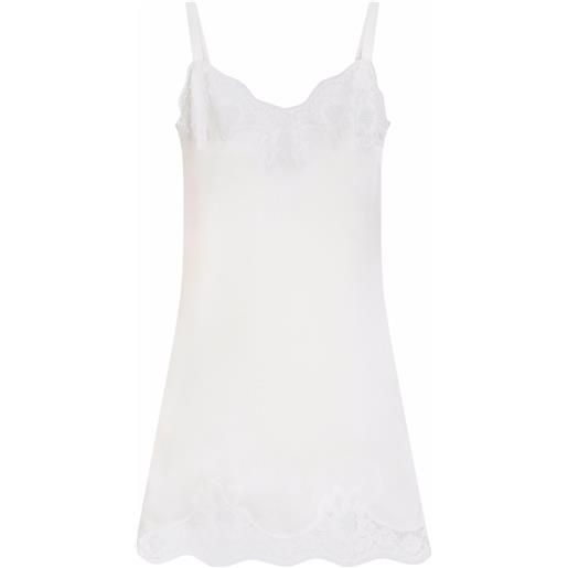Dolce & Gabbana top con ricamo - bianco