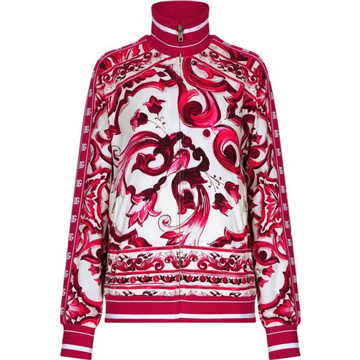 Dolce & Gabbana bomber con stampa - rosso