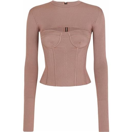 Dolce & Gabbana maglione con dettaglio cut-out - toni neutri