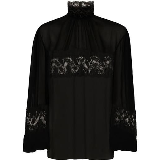 Dolce & Gabbana blusa con decorazione - nero