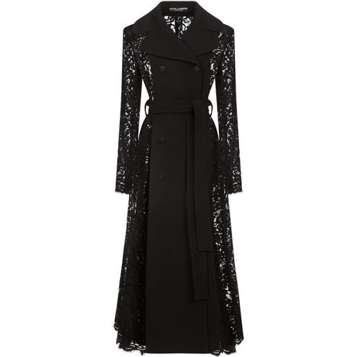 Dolce & Gabbana trench con nodo sulla vita - nero