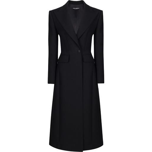 Dolce & Gabbana cappotto lungo doppiopetto - nero